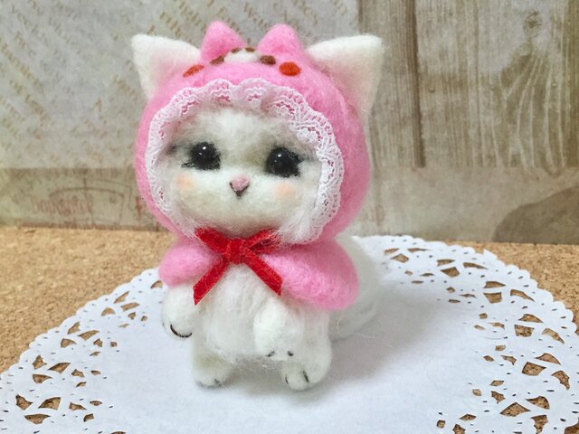 ＊羊毛フェルト＊にゃんこライダー＊ 羊毛フェルト＊にゃんこライダー＊