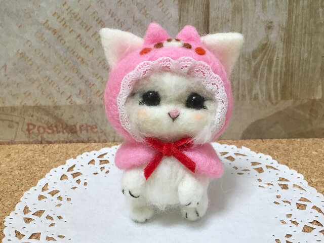＊にゃんこ＊サバトラちゃん　動物ぽんぽん・羊毛フェルト にゃんこ＊サバトラちゃん 動物ぽんぽん・羊毛フェルト