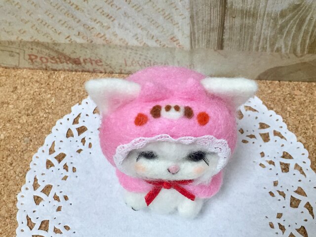 ＊にゃんこ＊サバトラちゃん　動物ぽんぽん・羊毛フェルト にゃんこ＊サバトラちゃん 動物ぽんぽん・羊毛フェルト
