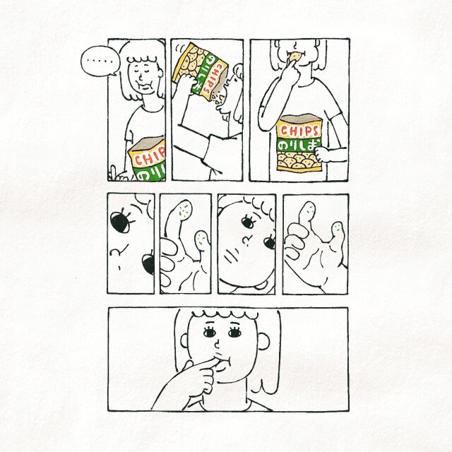 半袖Tシャツ『のりしおポテトチップス』メンズ レディース ホワイト