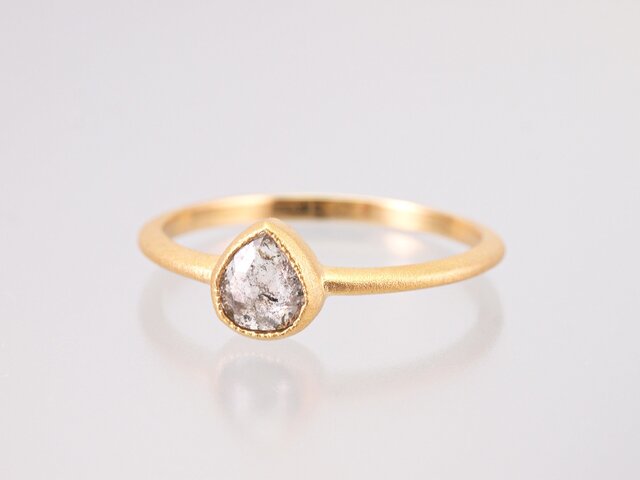 Natural Diamond Ring / Pear Shaped GYの画像1枚目