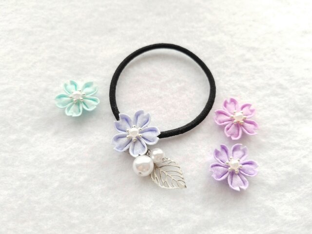 新作 桜の花束 ヘアゴム アクセサリー】桜ヘアゴム（小さめ）/ by.トモコ | Lapi (kimie.)