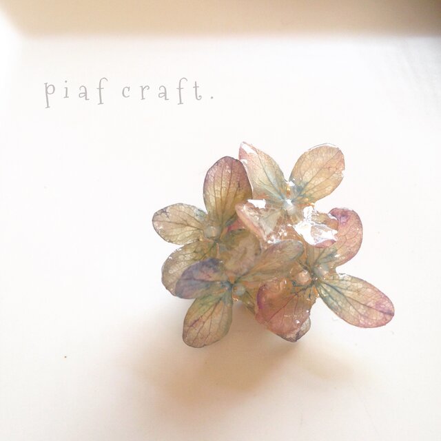 【SALE】2018 SS 紫陽花のブローチの画像1枚目