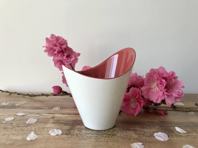 FLOREPOLIE 漆器カップ 桜(白×ピンク)の画像1枚目