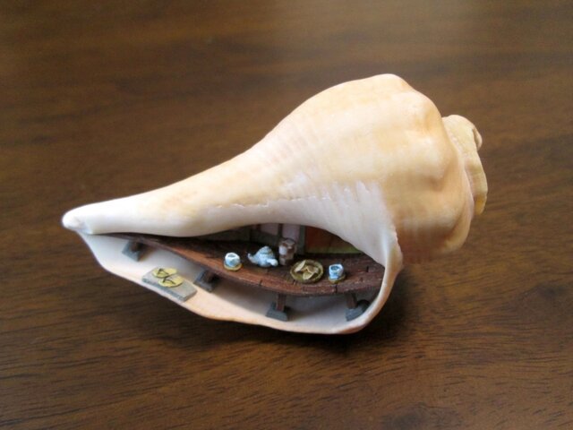 貝がら ミニチュア 縁側の画像1枚目