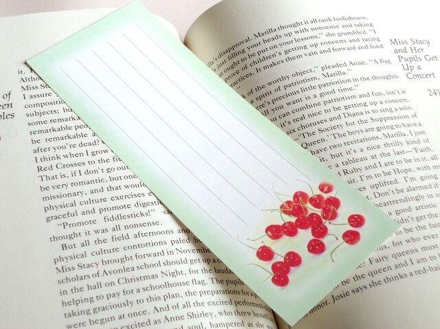 水彩画一筆箋204「さくらんぼ」25枚 | iichi 日々の暮らしを心地よく