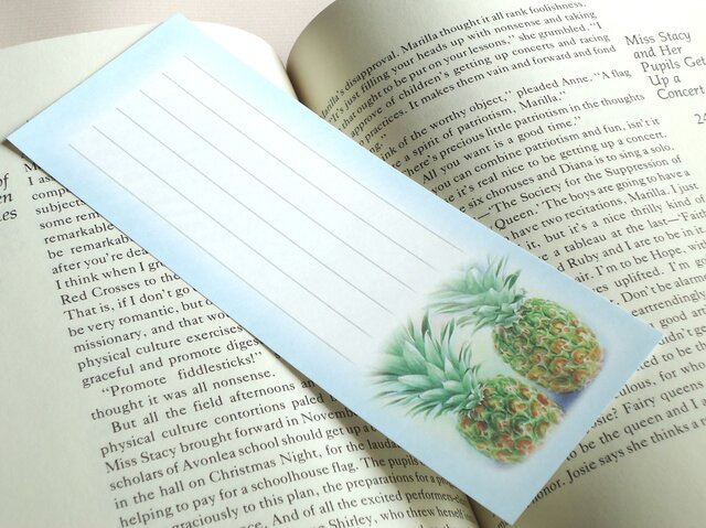 水彩画一筆箋206「パイナップル」25枚 | iichi 日々の暮らしを