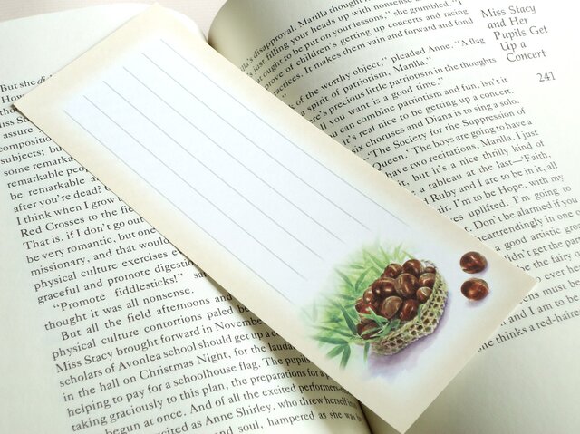 水彩画一筆箋209「栗」25枚 | iichi 日々の暮らしを心地よくする