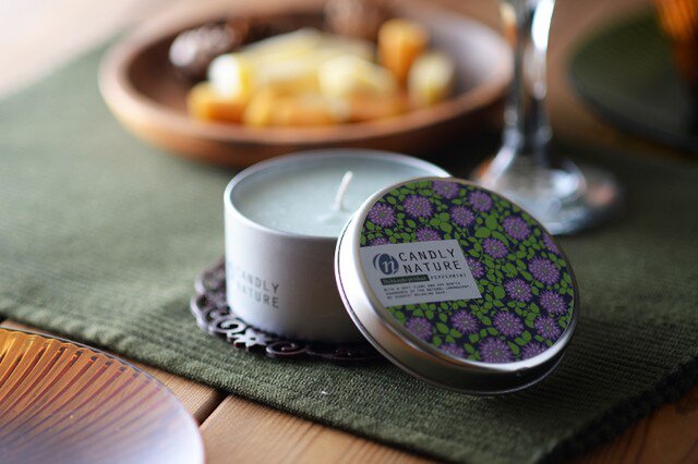 Natural Aloma Candle(缶)| peppermintの画像1枚目