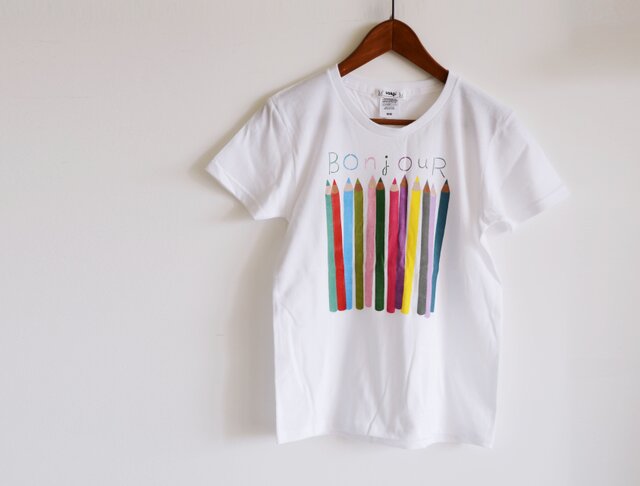 新作!おとな用 ”色えんぴつ” Tシャツ ベーシックタイプ おそろいコーデでおでかけ♪の画像1枚目