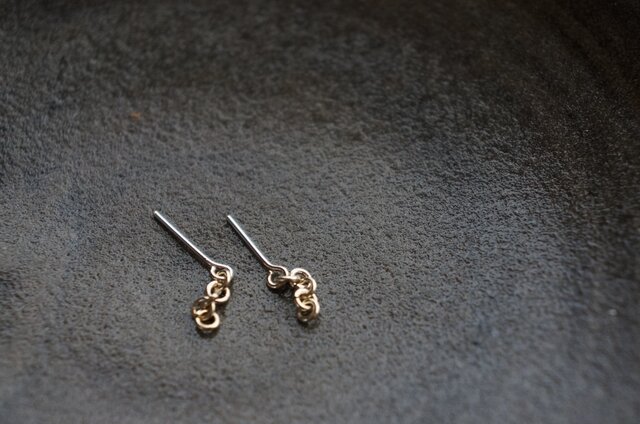 メタリックチェーンピアス no.001の画像1枚目