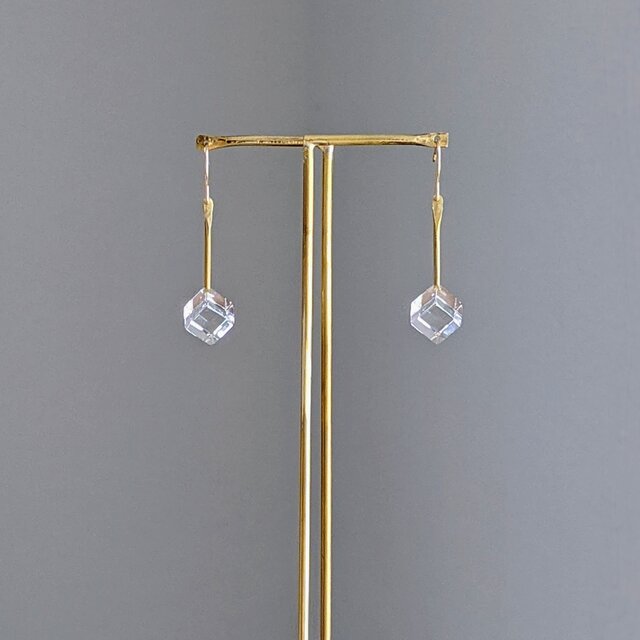 pendulum pierce/earring S【ガラスピアス】【ガラスイヤリング】の画像1枚目