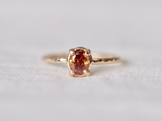 Caramel Toffee Diamond Ringの画像1枚目