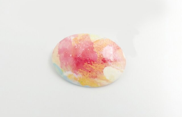色彩のブローチ strawberry on the short cake peace #01の画像1枚目