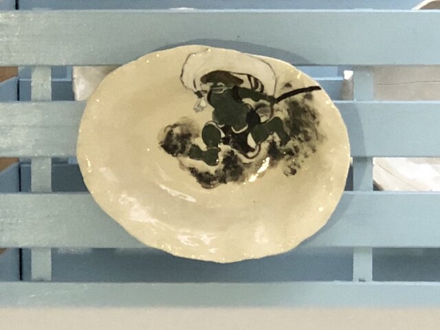 風神雷神皿の画像1枚目