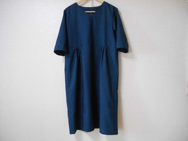 S様ご予約品★ウール着物からワンピースの画像1枚目