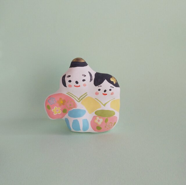 張り子 春のひな人形(中)の画像1枚目