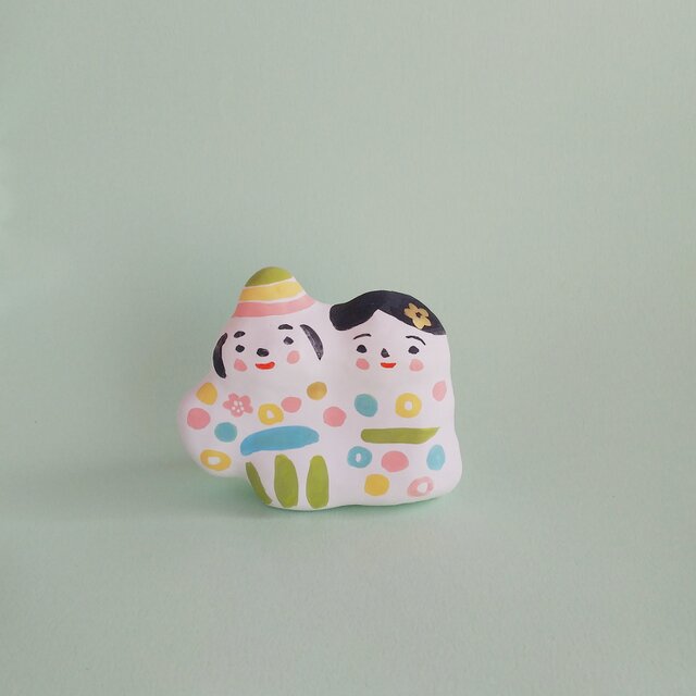 張り子 春のひな人形 小(b)の画像1枚目