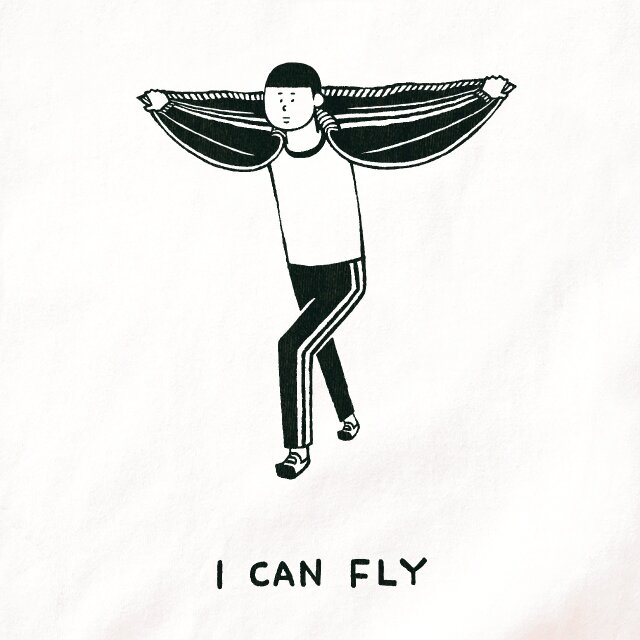 半袖 Tシャツ 『私は飛ぶことができます。』 メンズ レディース
