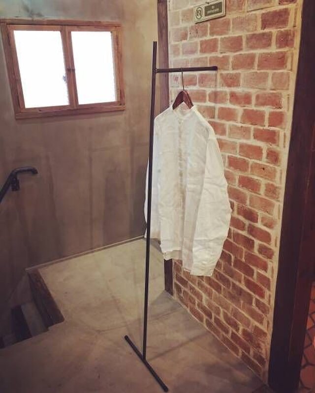 数量限定 S1 壁たてかけタイプ アイアン ハンガーラック インダストリアル 室内干し 部屋干し サイズオーダー可能の画像1枚目