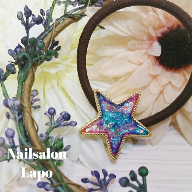 キラキラヘアゴムの画像1枚目