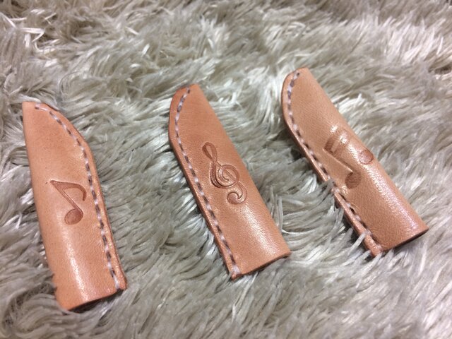 音符柄 えんぴつキャップ 3個セットの画像1枚目