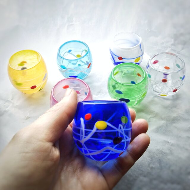 ヨーヨーぐい呑 *ご希望の色があるかお問い合わせくださいの画像1枚目