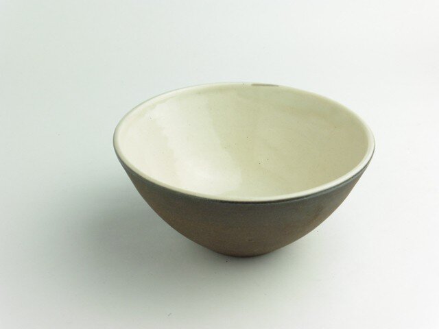 粉引 白黒飯碗(小)の画像1枚目