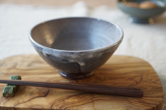 大きなごはん茶碗 白萩 No.415の画像1枚目