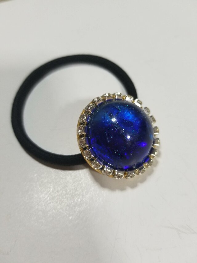 Cobaltblue 半球ゴム 宇宙 ヘアゴムの画像1枚目