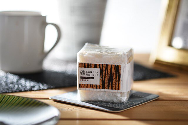 Natural Aloma Candle(Cube)| forestの画像1枚目