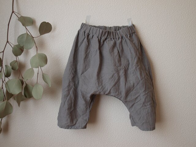 LINEN ボンタンパンツ *グレー* size 80の画像1枚目