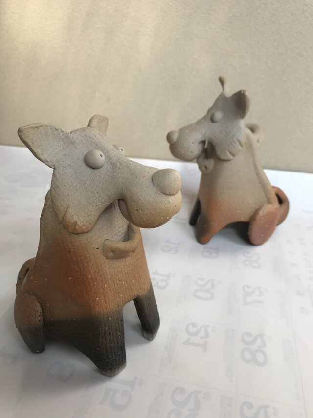 深山焼 干支ワールド「戌」いぬの画像1枚目