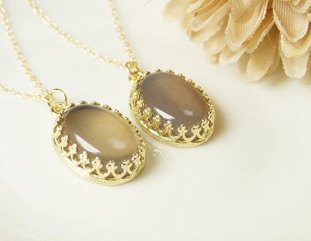 【虹入り】2)宝石質AAAオパールのシンプルネックレス 虹入り】2)宝石質AAAオパールのシンプルネックレス