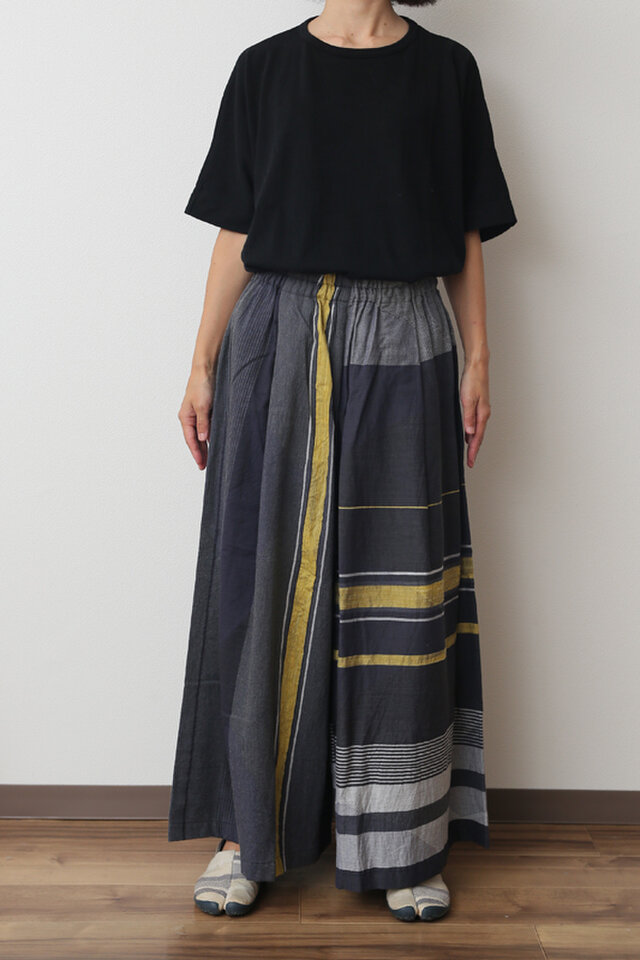 wide pants LONG COTTONの画像1枚目
