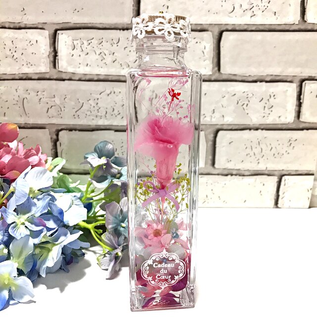 カーネーション花束風/ハーバリウムの画像1枚目