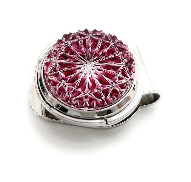 東京切子ゴルフマーカー 菊 ライト金赤 | iichi 日々の暮らしを