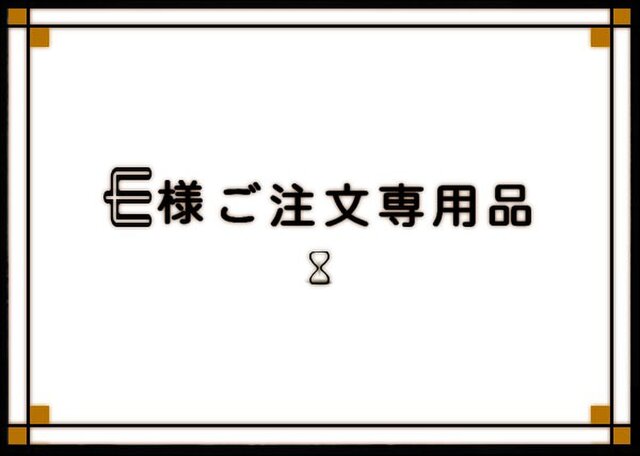 【E様ご予約専用品】の画像1枚目