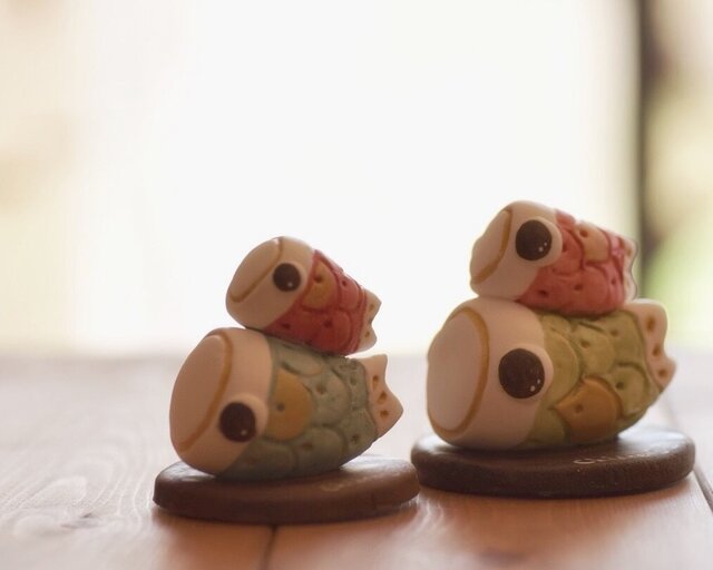 紙粘土で♪ミニミニ鯉のぼりの画像1枚目