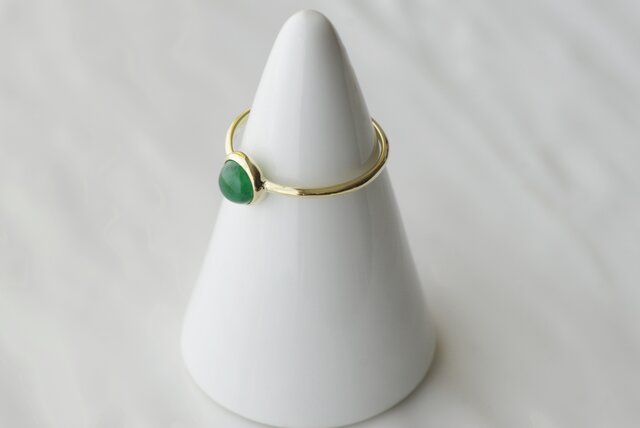 K10製 翡翠のリング | iichi 日々の暮らしを心地よくする
