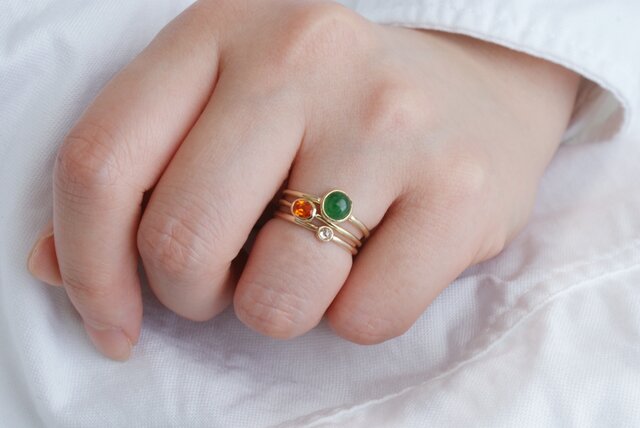K10製 翡翠のリング | iichi 日々の暮らしを心地よくする