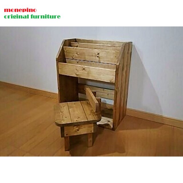 ★送料無料★ ミニデビック　絵本棚D&チャイルドチェアD