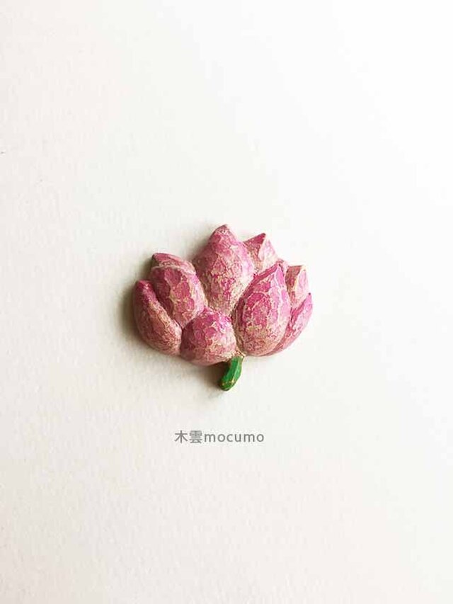 クスノキのブローチ *蓮の花* の画像1枚目
