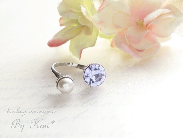 *美シルエット*Vintage Ring。∽alexandrite∽の画像1枚目