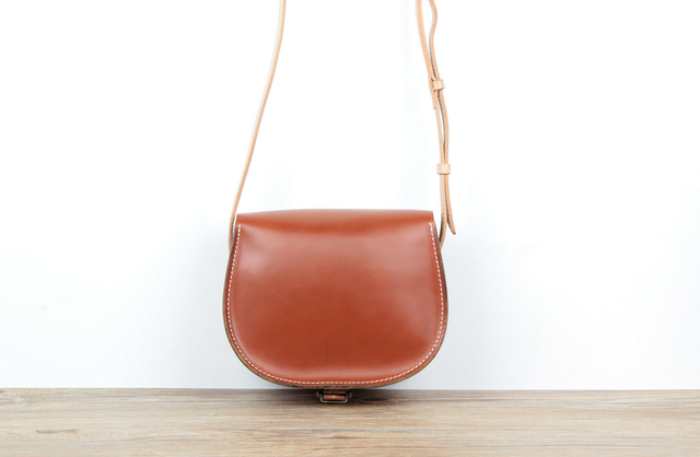 本革 クラシックミニショルダーバッグ ☆Brown☆ | iichi 日々の