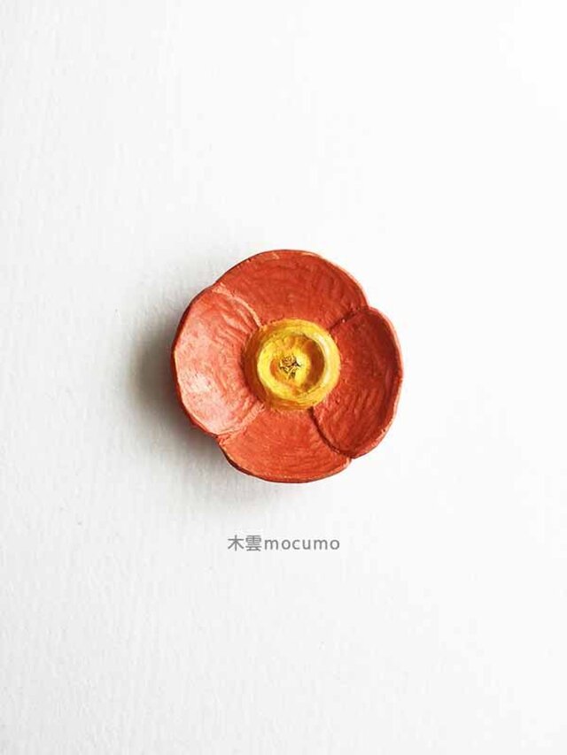 クスノキのブローチ *ポピー* の画像1枚目