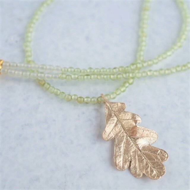 Oak leaf necklace{P077K10(NS)}の画像1枚目