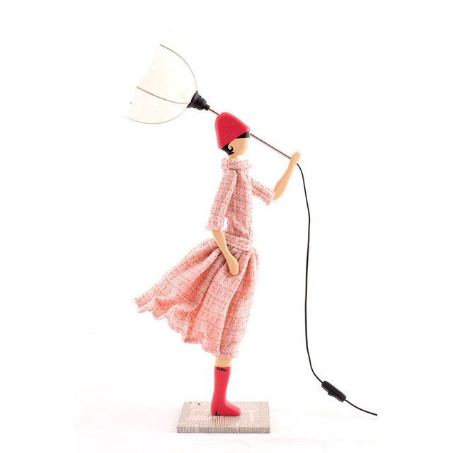風のリトルガールおしゃれランプ Chloe M. フロアライト 受注製作 送料無料