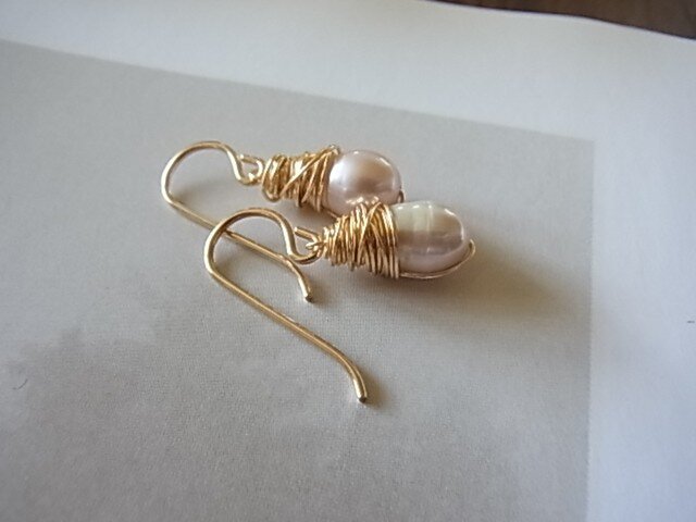 14kgf ピンクパールpiercedの画像1枚目