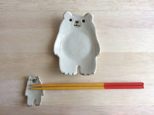 シロクマ小皿●数量制限あり●の画像1枚目